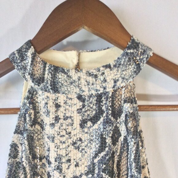 Cable & Gauge Size Small Women's Snake Skin Halter Top with Sequins NWOT - Picture 3 of 8